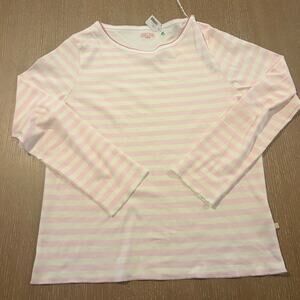 Cozyland Womens Pastel Stripe Pima Cotton Baby Jane Tee Crewneck Size XL